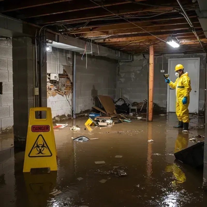 Flooded Basement Electrical Hazard in Upper Pohatcong, NJ Property